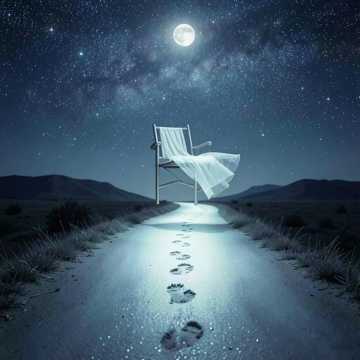 夏夜星河脚印