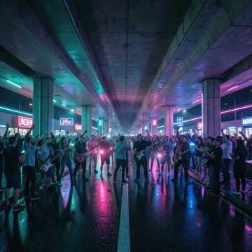 高架桥跳的舞
