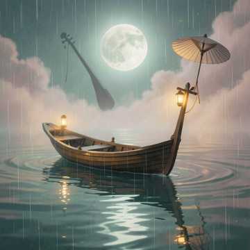烟雨摇红