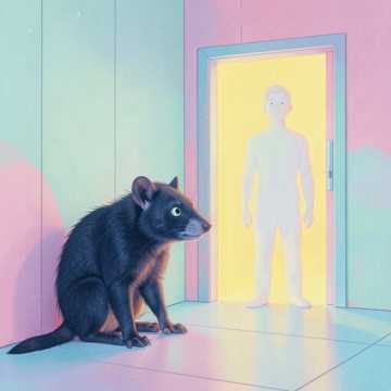 背手负鼠