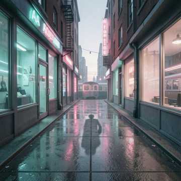 便利店的灯光