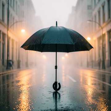 雨下的伞