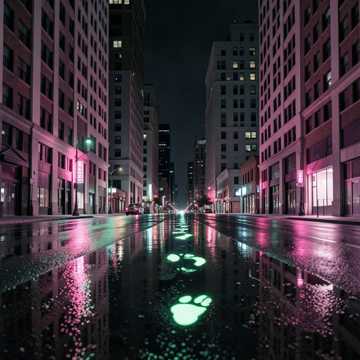 霓虹脚印