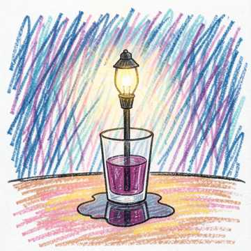 雨把路灯酿成酒