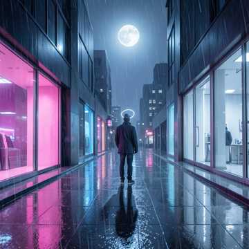 霓虹人潮