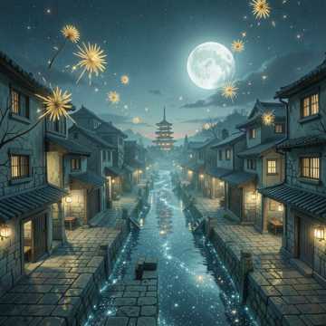 铁花落进星河