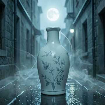 瓷瓶上的雨