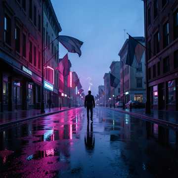 霓虹未眠人