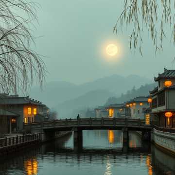 锦水浮城色