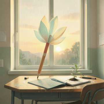 笔尖开出六月花