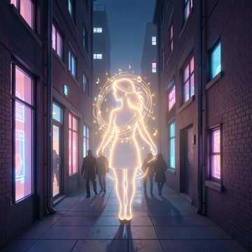 霓虹影子缝成勋章