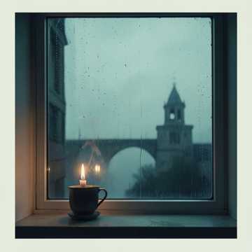 旧窗灵雨