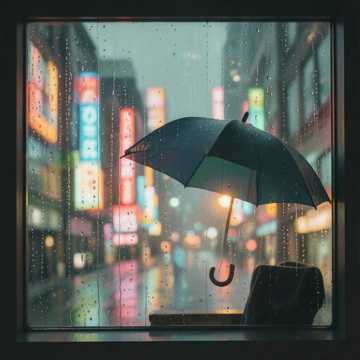 窗边雨声
