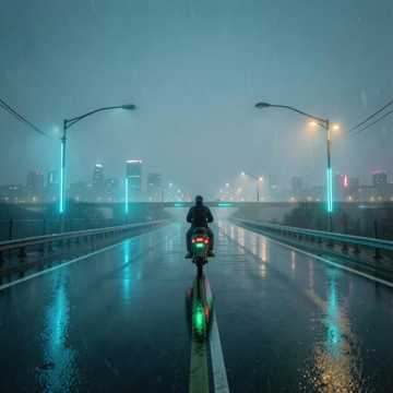 雨后大桥