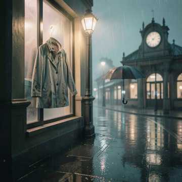 褪色的雨衣