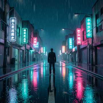 霓虹岔路