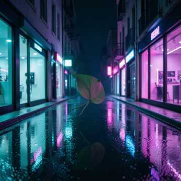 霓虹街影