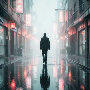 红灯未眠的影子