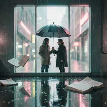 雨滴折出的彩虹