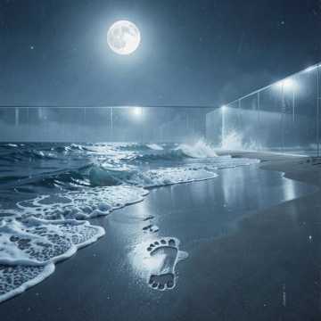 碎浪撕岸