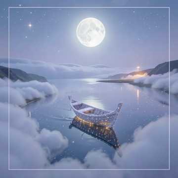 蜜语凝成月亮船