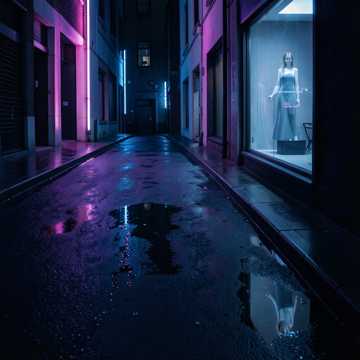 霓虹未眠人的街