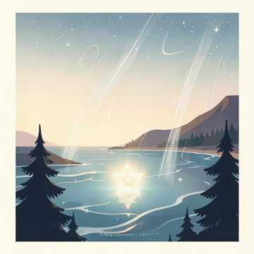 星光落进海洋