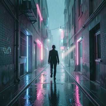 霓虹陪一粒尘