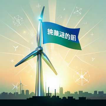 清洁能源的旗帜