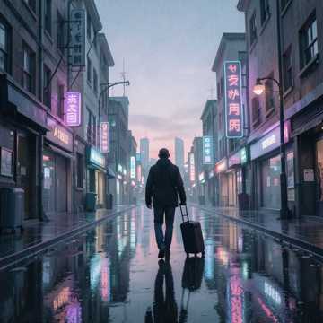 九点半的异乡灯