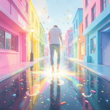 彩虹跳跳糖