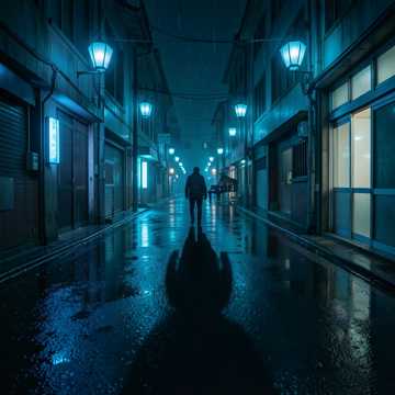 蓝鲸夜游