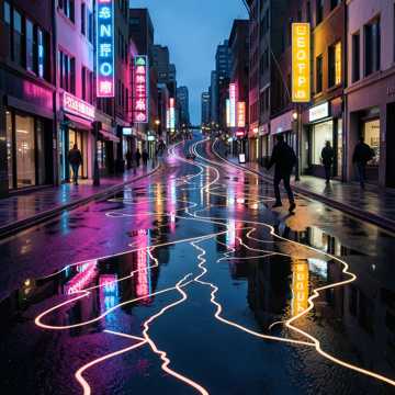 霓虹岔道