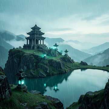 听雨残僧