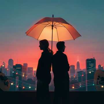 并肩闯过的晚霞