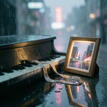 雨敲旧琴键