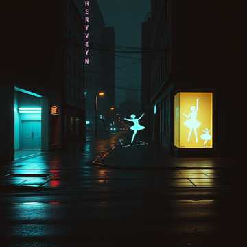 街灯咬破影子