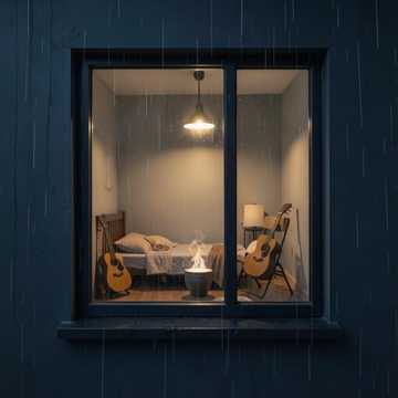 雨帘缝入窗