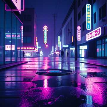 Midnight Neon Haze