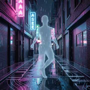 Neon Ghost Static