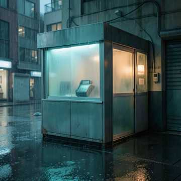 雨帘外的出租舱