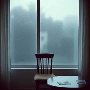 雨丝钉在窗