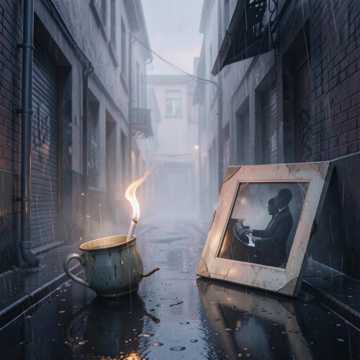 烟渍染黄昏