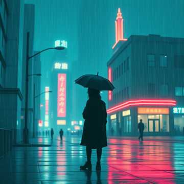 撑伞的人