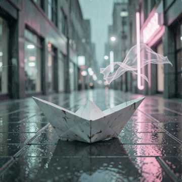 纸船漂过旧窗台