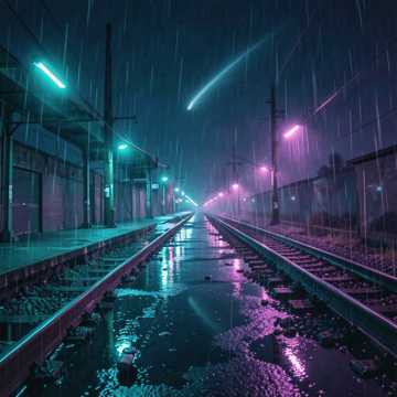 霓虹雨站台-版本2
