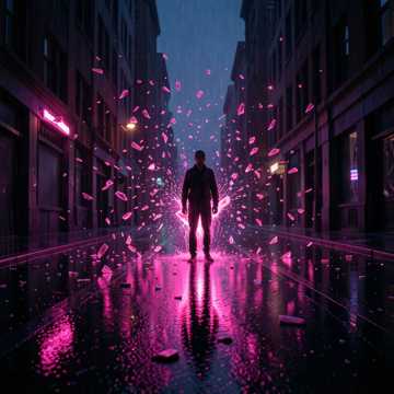 霓虹碎影