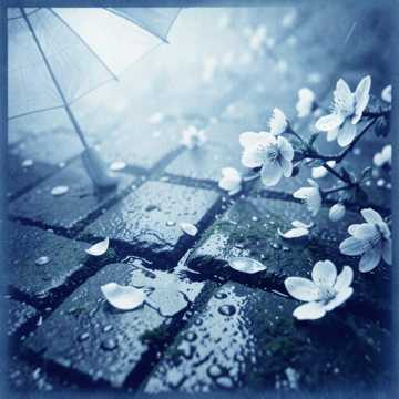 等一场梨花雨停
