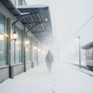 雪夜列车汽笛