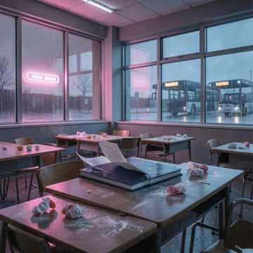 糖纸蜷在课本里